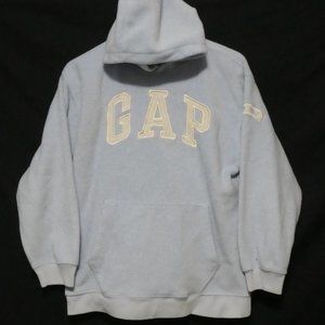 GAP | youth xxl | Retro / Vintage Fleece Hoodie | Light Blue | Prestine Cond.